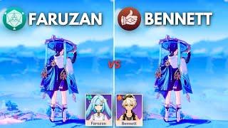 F2P Bennett vs Faruzan !! BEST Support for C0 WANDERER  ?? [ Genshin Impact ]