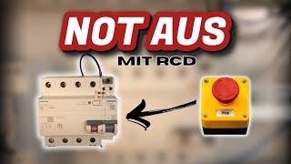 Not-Aus mit Rcd Not-Aus Schalter