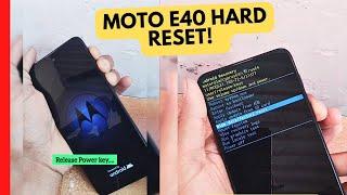 Motorola moto e40 hard reset | frp bypass