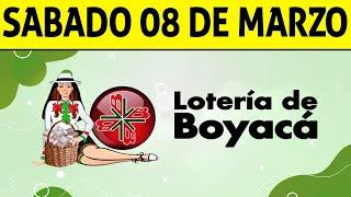 Resultados Lotería de BOYACÁ del Sábado 8 de Marzo de 2025  PREMIO MAYOR 