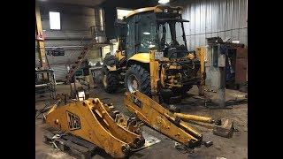  На JCB 4CX ПЕРЕБИРАЕМ(перевтуливаю)ЗАДНЮЮ КОВШЕВУЮ ТРАПЕЦИЮ ️