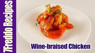 Delicious White Wine Sauce Chicken Breast - French Cuisine Recipe