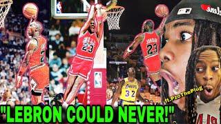 Lebron FAN ANGRY REACTION to Michael Jordan ULTIMATE Career Mixtape  | @keydrik & @PzoThePlug