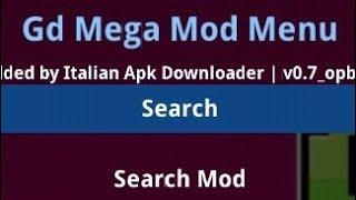 Mega Mod Menu 0.7 For Geometry Dash Mobile Preview