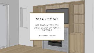 How To Use Tags (layers) in SketchUp