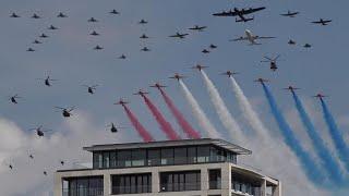 70 aircraft flyover for Queen's Platinum Jubilee in London 