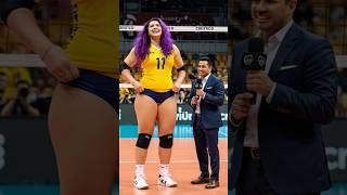Very Tall Woman Volleyball Player's Interview!  10ft. - #sportwomen #tallgirl #tallwoman #sport 
