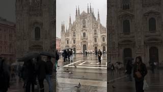 It is raining in Milan!#travel #italy #milano #milanitaly #christmas #duomodimilano