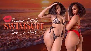 FEMME FATALE INSPIRED SWIMSUIT TRY ON HAUL | SIREN SUMMER | MEKA LA'RAE