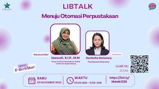 Libtalk : Menuju Otomasi Perpustakaan