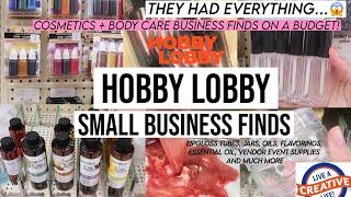 HOBBY LOBBY SMALL BUSINESS FINDS + SHOPPING VLOG ⭐️ LIPGLOSS & BODYCARE BUSINESS FINDS ON A BUDGET!