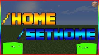 How To /Home & /Sethome  FOR SERVERS! | Bedrock Command Tutorial