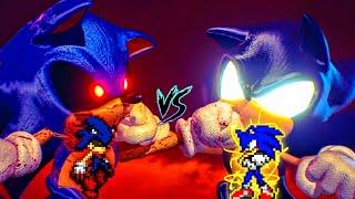 Awesome | Sonic exe OP (all form) (New) VS Sonic Chaos OP (all form) in Jump Force Mugen