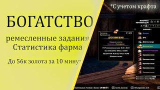 TESO / ФАРМ золота с ежедневных ремесленных заданий / статистика фарма