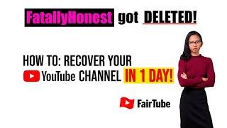 My Channel was Suspended / Removed! How to Recover Your YouTube Channel in 1 day!