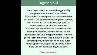 Tagesablauf | Learn German With Dialogues | German Samosa  #german #germanlanguage