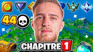 Je fais 44 KILLS sur le CHAPITRE 1 en Classé (la game de fou)