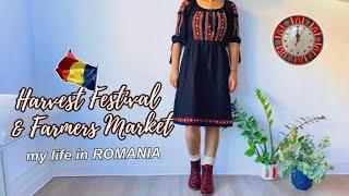  Romania: Harvest Festival Days + Farmers Market & Flea Market, Living Alone Vlog (with My Cat )