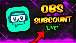 How To Add Live Subscriber Count | Stream Labs OBS *Live Count*