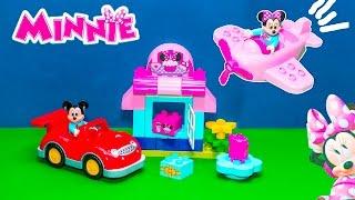 MINNIE MOUSE  Lego Duplo Minnie Mouse Cafe and Plane a Mickey Mouse Video Toy Unboxing