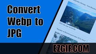 How to Convert Webp to JPG online with ezgif.com