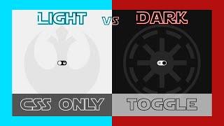Simple Dark/Light Mode Theme Toggle (CSS ONLY) | UI Design