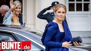 Amalia der Niederlande - Atemberaubend in Abendrobe: Hier übt sie Königin