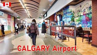 Calgary Airport YYC  CANADA Travel 4K Calgary International Airport Walking Tour