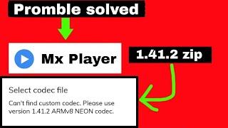 1.41.2 ARMv8 NEON Codec | Fix EAC3 Audio in Mx Player 1.41.2 Version |How To Fix Audio Problem in MX