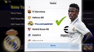 How to find Real Madrid club in efootball 2024 Mobile 