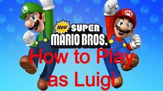 New Super Mario Bros. - How to Play as Luigi