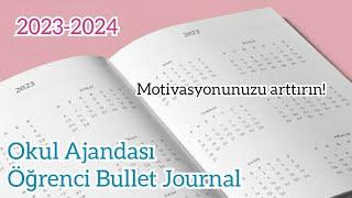 2023-2024 Okul Ajandası - Bullet Journal for Students