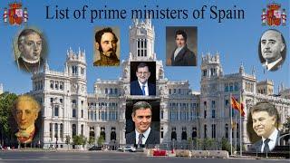 List of prime ministers of Spain