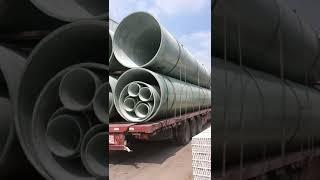 FRP GRP Fiberglass Pipe is in transit