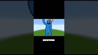 Blue Rainbow Friends Pixel Art: Noob vs Pro vs Hacker in minecraft