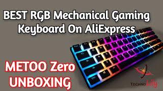 BEST RGB Mechanical Gaming Keyboard On AliExpress 2023 UNBOXING and Review - METOO Zero Blue Switch