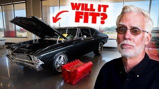 Will This INSANE V12 Engine Fit in My ’68 Chevelle?! – It's TIGHT!