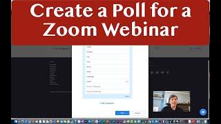 How to Setup a Poll for a Zoom Webinar