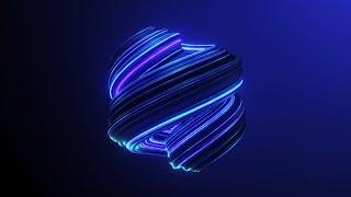 VJ LOOPS Blue Futuristic Bind Abstract 4K Relaxing Background Screensaver | Visual Meditation