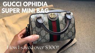 Gucci Ophidia Super Mini Top Handle Bag | What Fits | Mod Shots