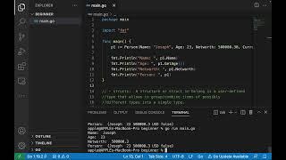 Golang for Beginners || Struct, Methods and Interface