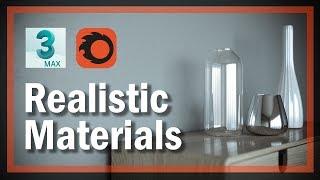 3dsMax Corona Realistic Materials Tutorial (Glass Chrome Ceramic)