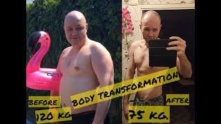 Body transformation iFobbi before 120  and after 75