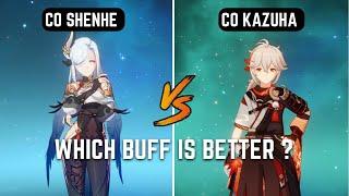 C0 Shenhe vs C0 Kazuha Buff Comparison [Genshin Impact]