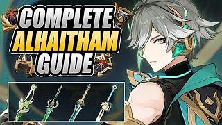 ALHAITHAM COMPLETE GUIDE | Optimal Builds, Weapons, Artifacts, Team Comps | Genshin Impact