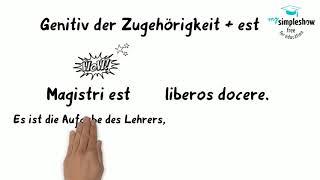 Latein - Einfach erklärt: Genitiv der Zugehörigkeit (Genitivus possessivus)