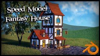 Speed Model: Fantasy House (Low Poly)