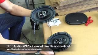 Skar Audio RPX69 3 Way Coaxial Speaker Live Demo!!