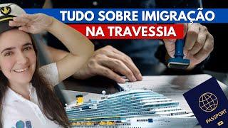 IMIGRAÇÃO no CRUZEIRO de TRAVESSIA | Viagem De Navio para a Europa