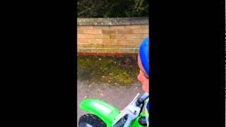 Kevin And Casey Ridding Motor Bike.wmv